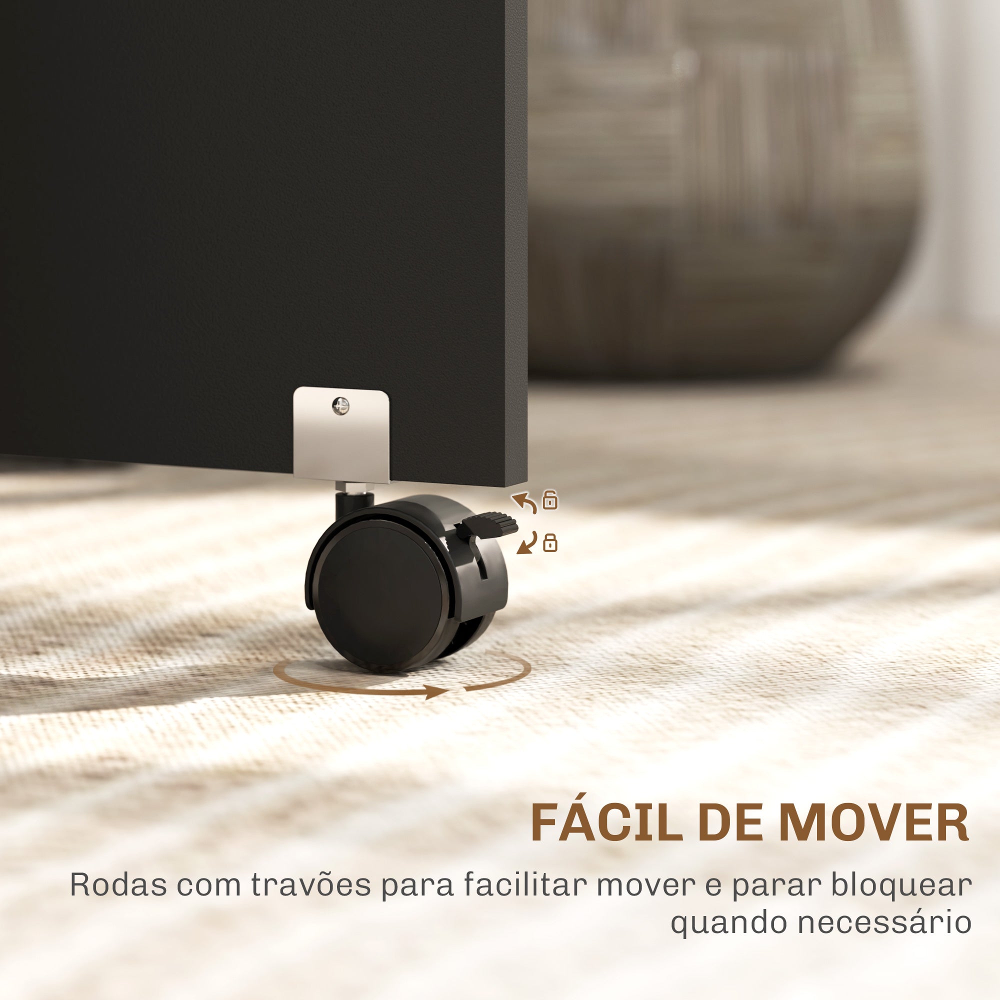 Mesa de Cozinha Dobrável 75x140x74 cm - Preto