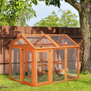 Galinheiro Exterior 140x88,5x106 cm em Madeira