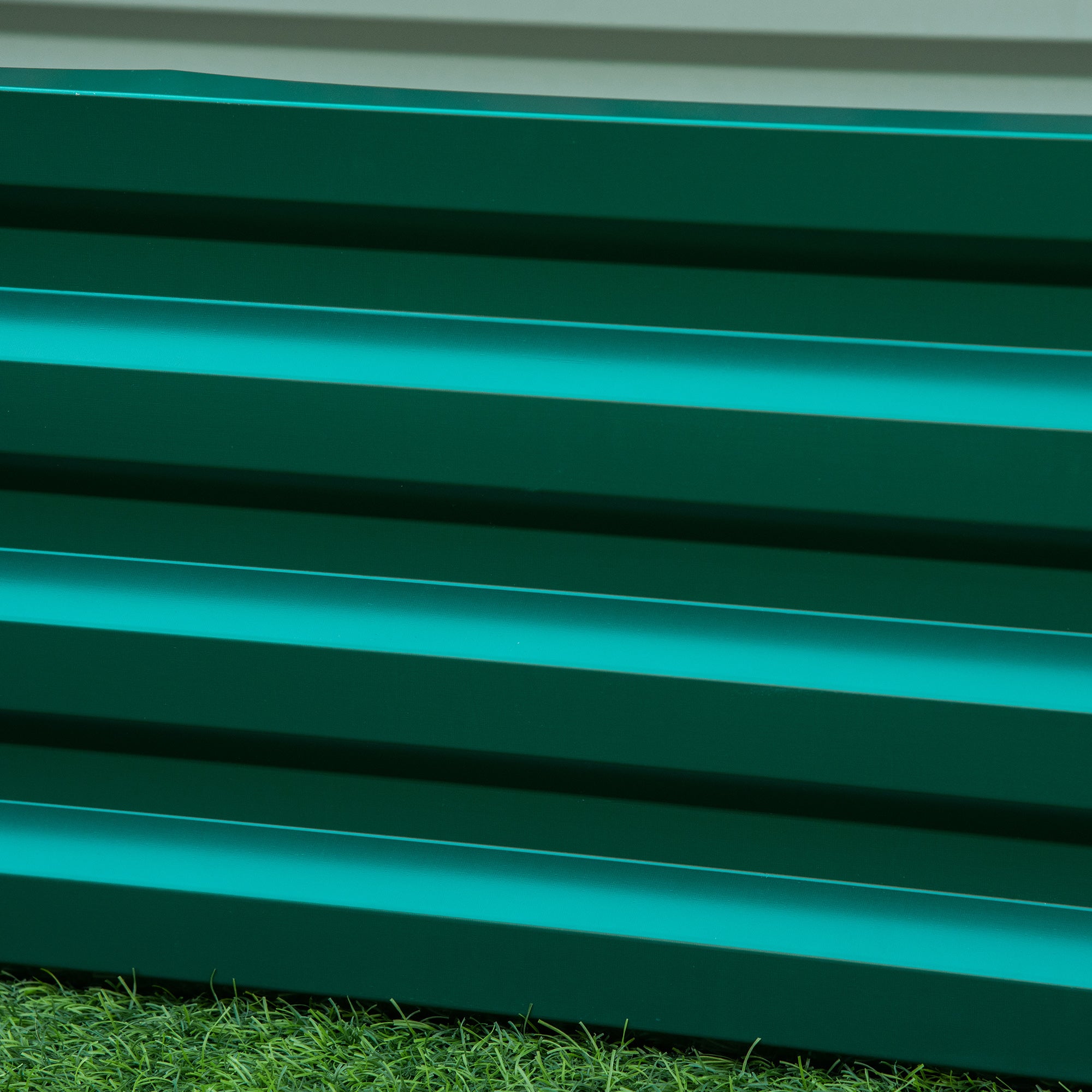 Caixa de Plantio Verde 120x60x30,5 cm - Aço Galvanizado para Cultivar Plantas