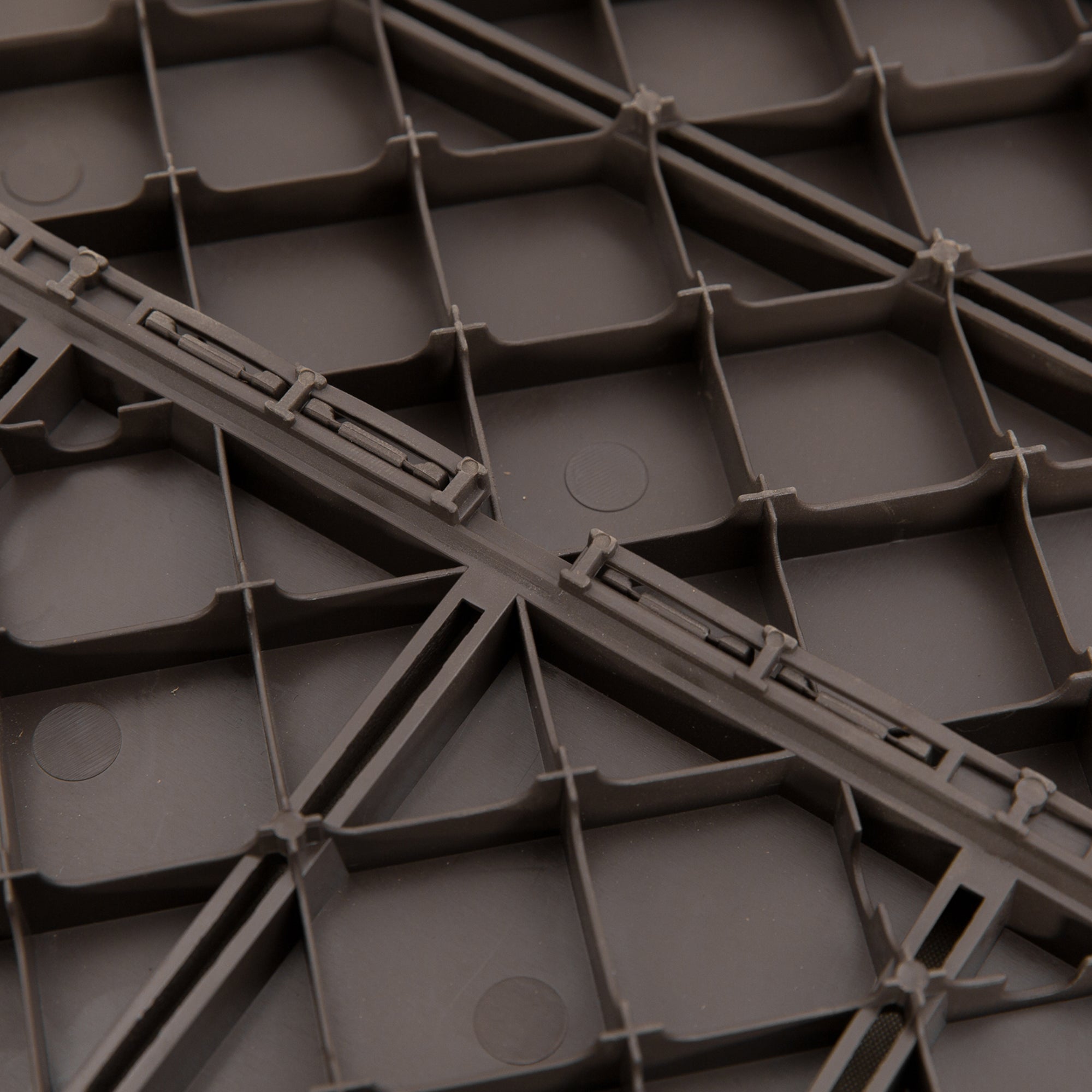 Conjunto de 9 Estrados – 30x30 cm – Marrom – PP