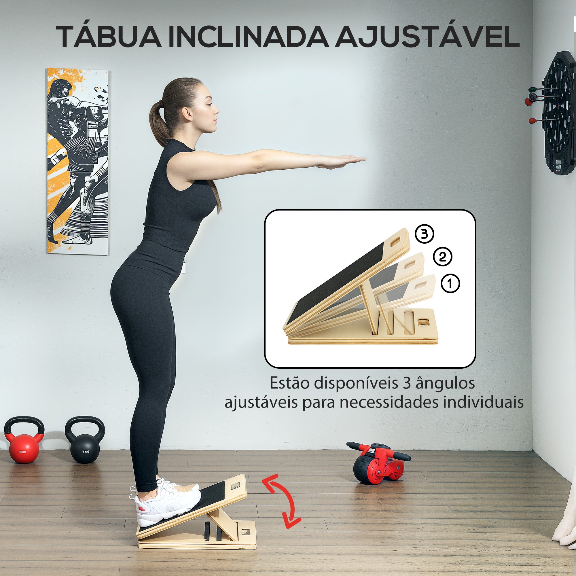 Conjunto de Pilates com 6 Faixas Elásticas Cinzento 90x33x3 cm