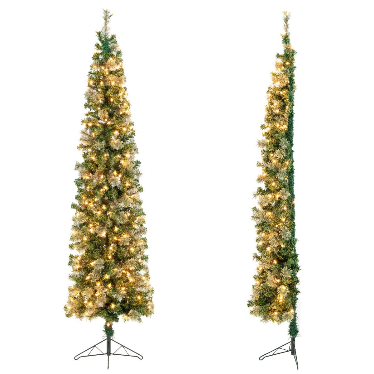 Árvore de Natal Média de 2,1m com 403 Ramos e 150 Luzes LED - Verde