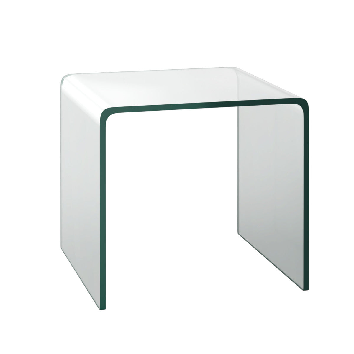 Mesa de Centro – 45 x 45 x 41 cm – Transparente – Vidro Temperado