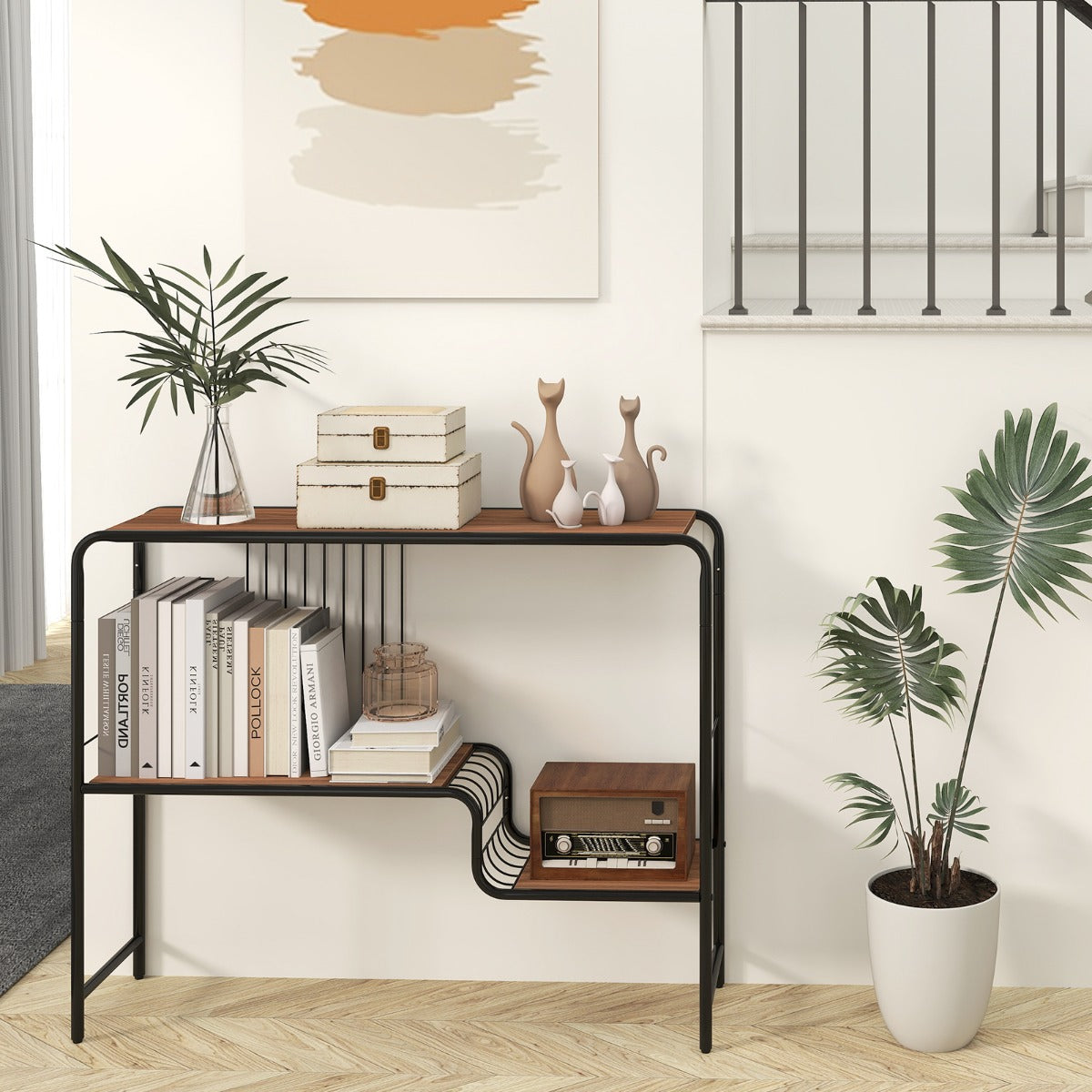 Mesa de Consola – 99 cm x 27 cm x 79 cm – Metal