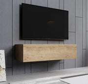 Móvel de TV – 120x30cm – cor carvalho – melamina e MDF