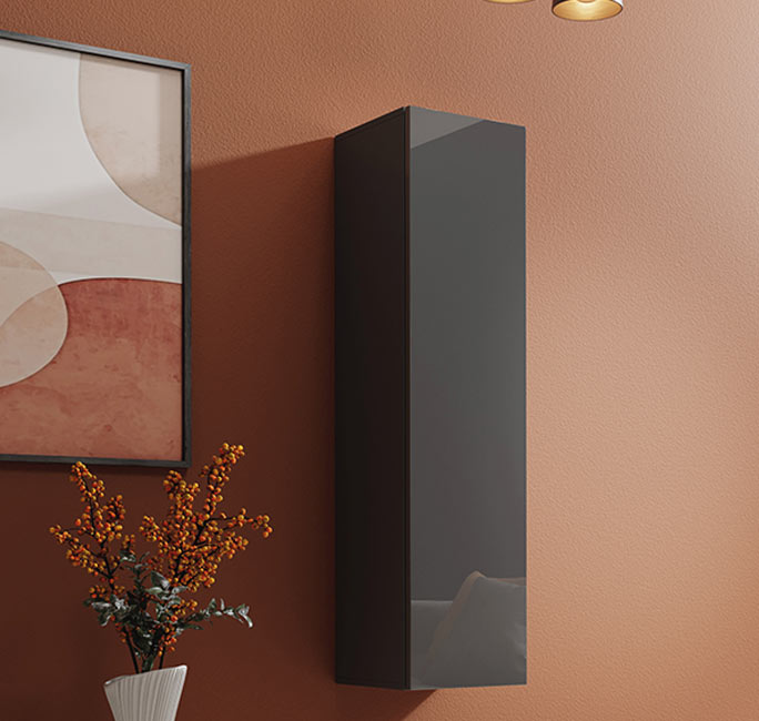 Armário Suspenso – 30x120 – Cinza – Melamina e MDF