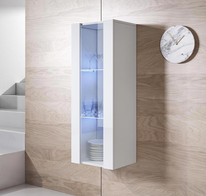Armário Pendurado – 40x126cm – Branco – Melamina