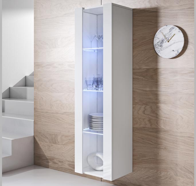Armário Pendurado – 40x165cm – Branco – Melamina