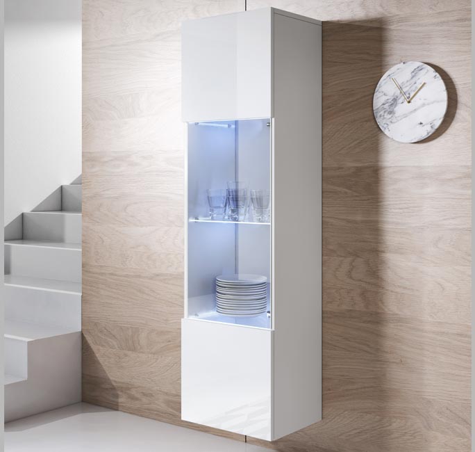 Armário Pendurado – 40x165cm – Branco – Melamina