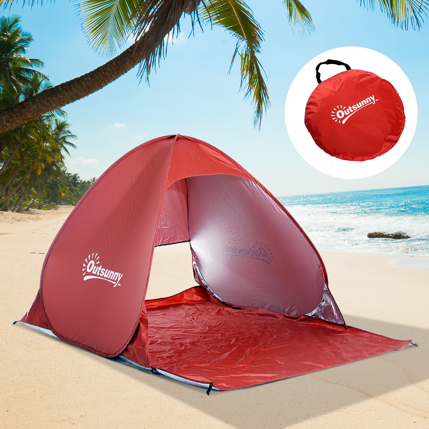 Tenda Pop-up Portátil 150x200x115cm - Cor Disponível