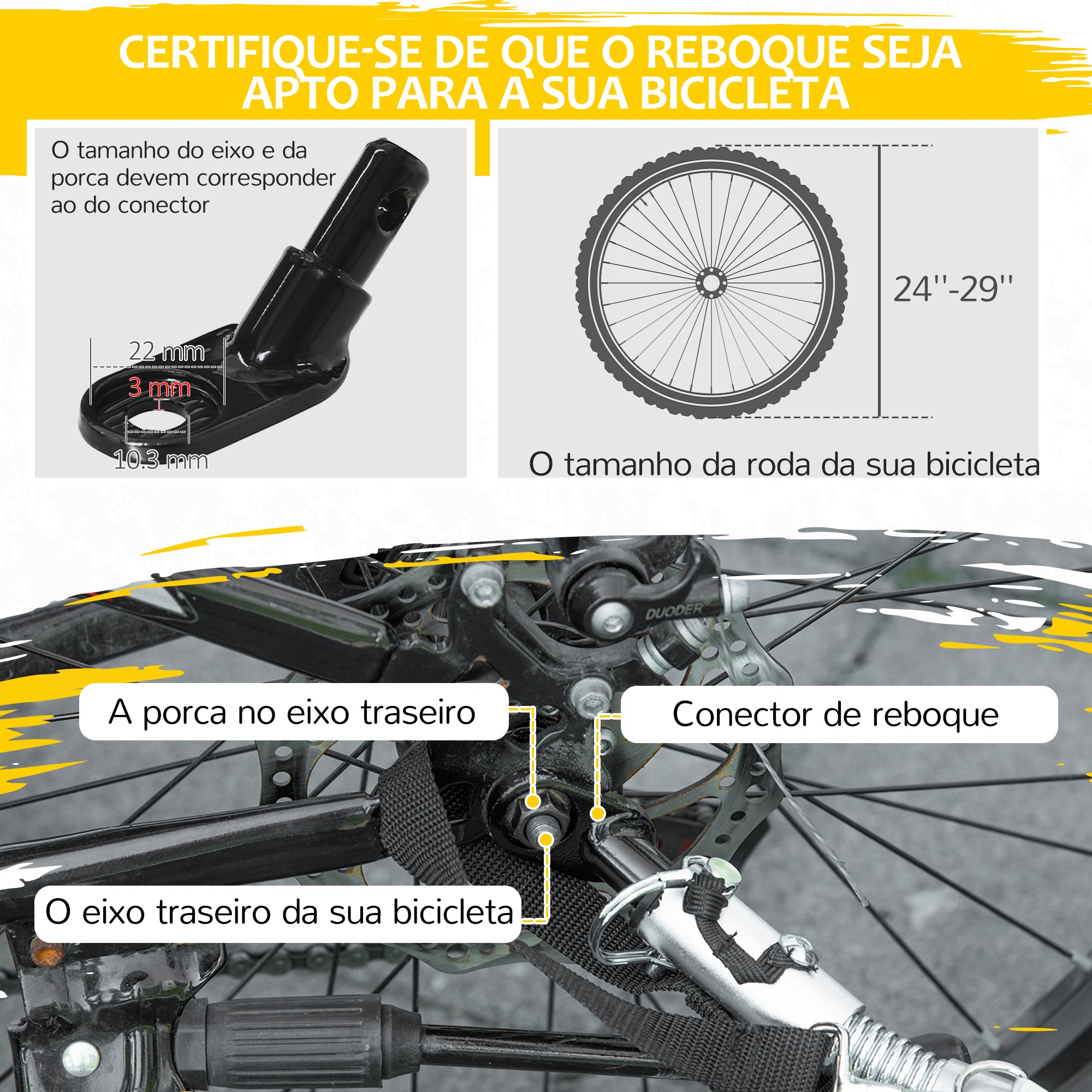 Reboque de Bicicleta para Crianças – 140x88x90 cm – Vermelho – Poliéster e aço