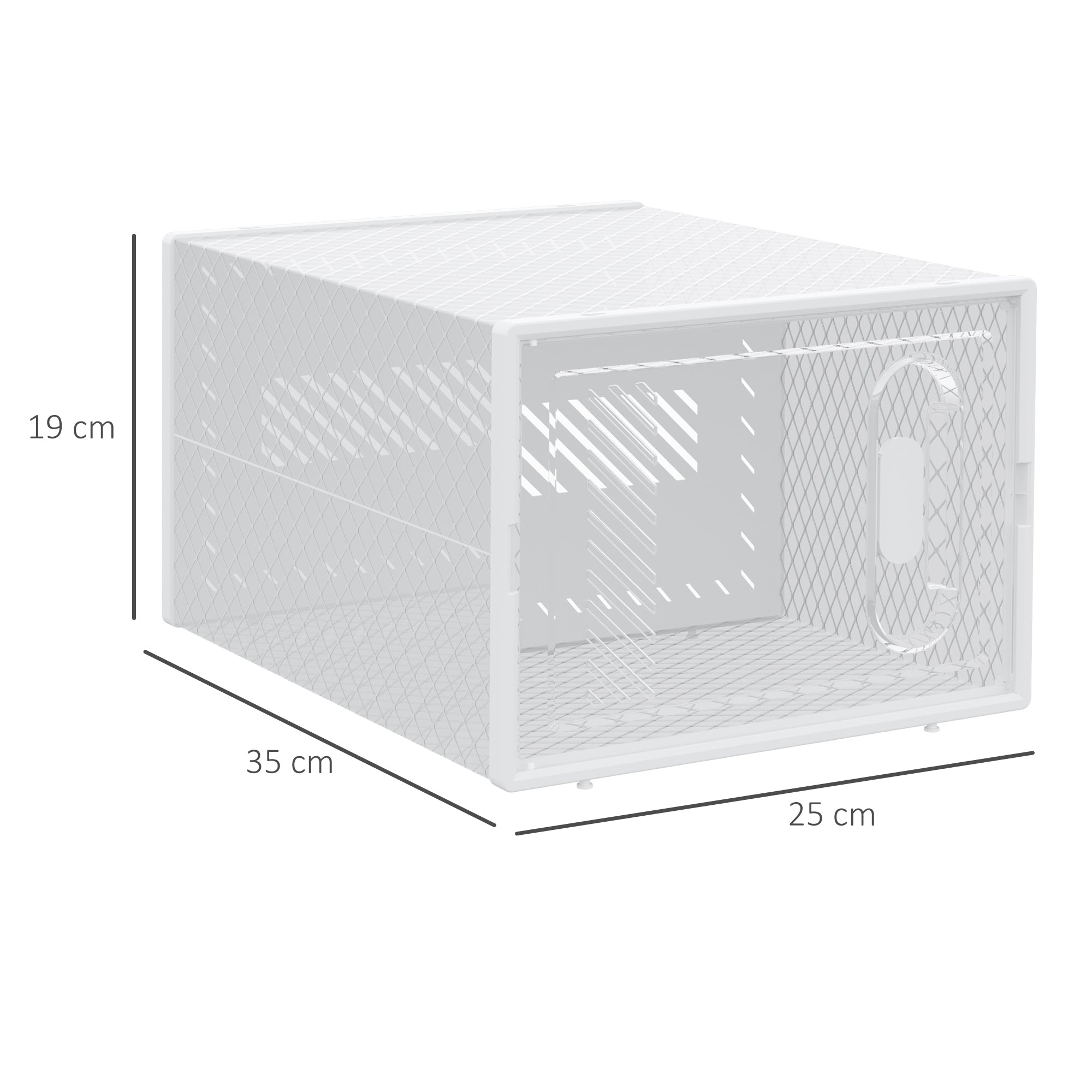Sapateira Modular – 25x35x19cm – Transparente – Plástico PP