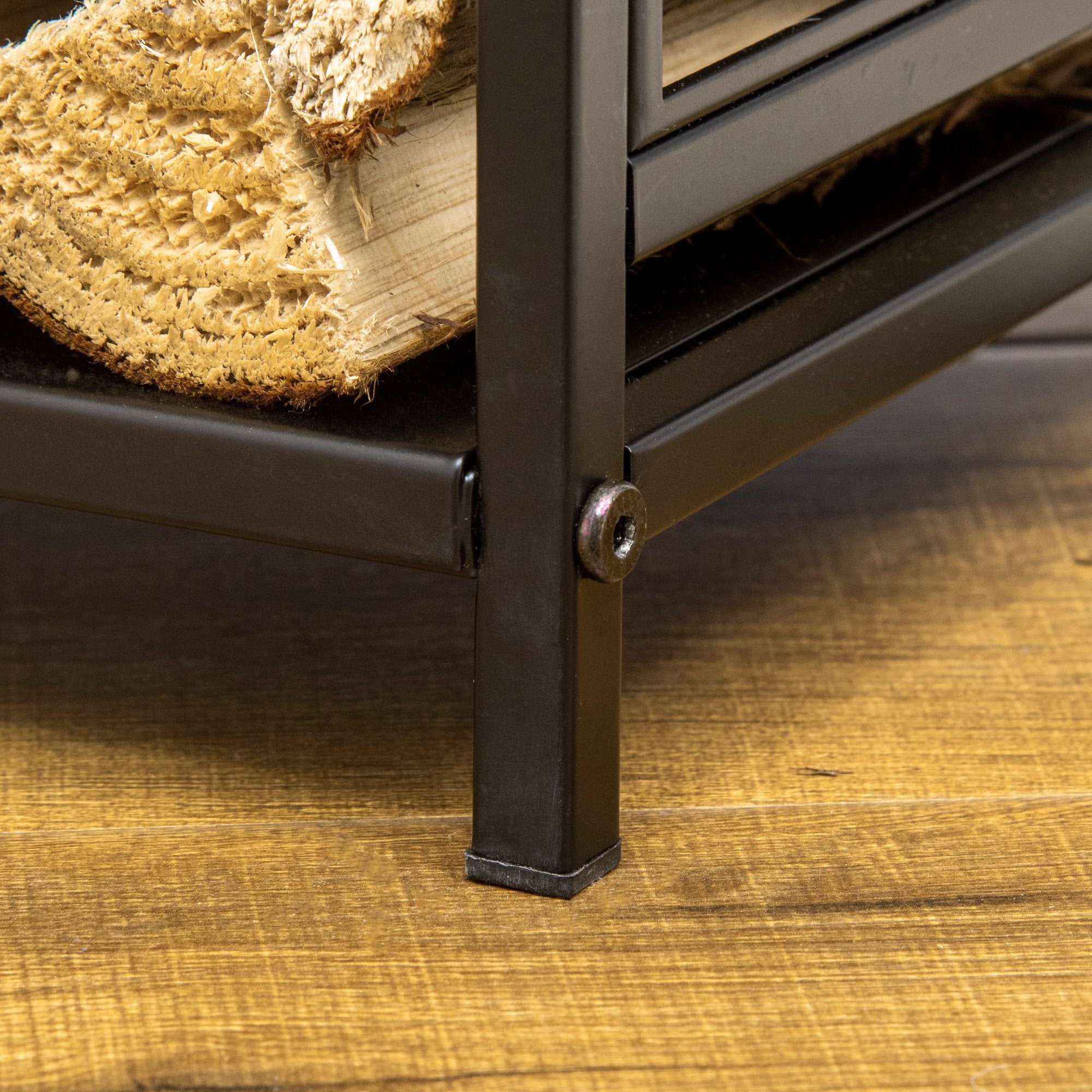 Suporte para Lenha – 46x30x70 cm – Preto – Aço