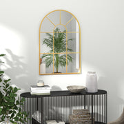 Espelho Decorativo de Parede Dourado 60x91 cm Estilo Moderno