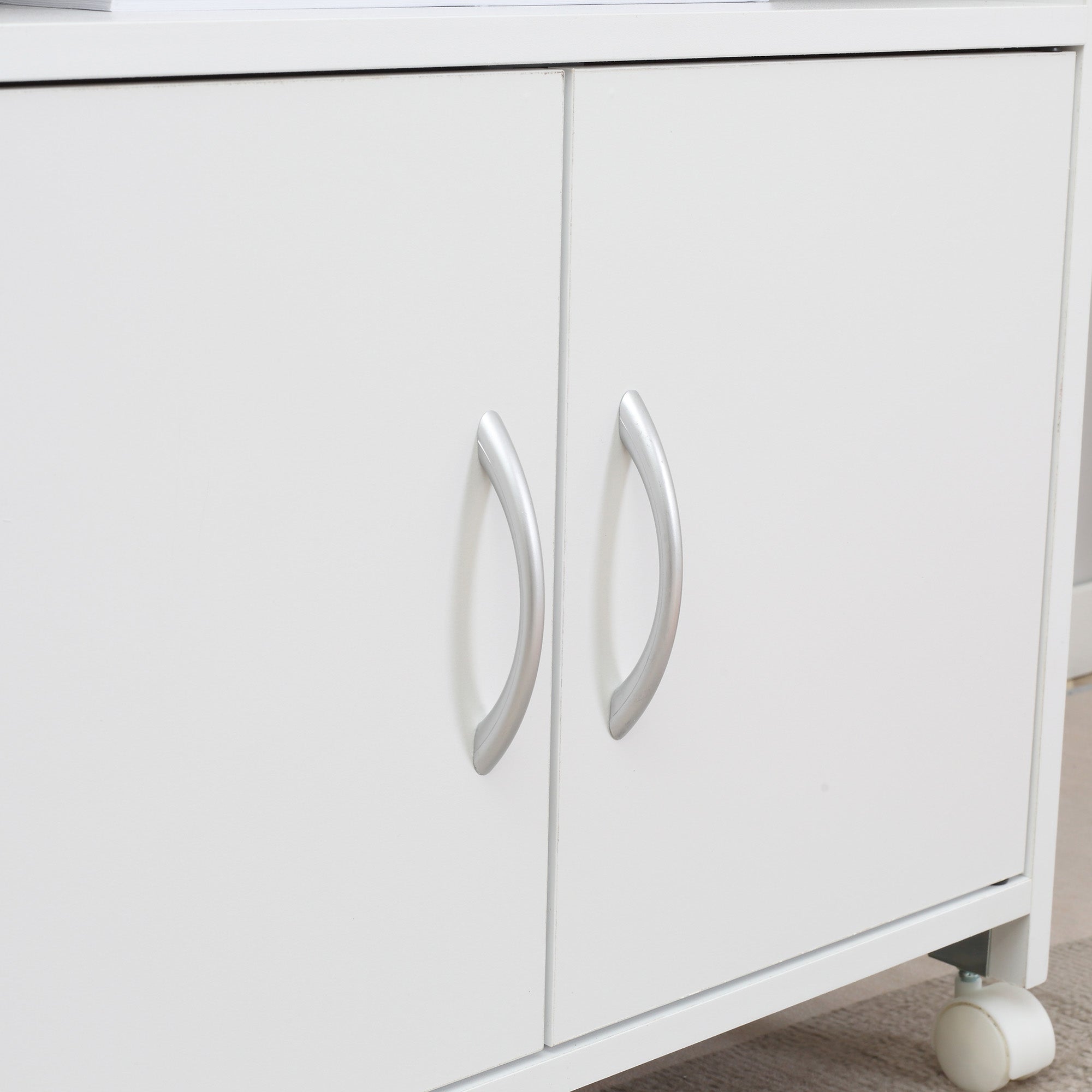 Armário para Impressora Móvel – 60x39x80cm – Branco – Melamina