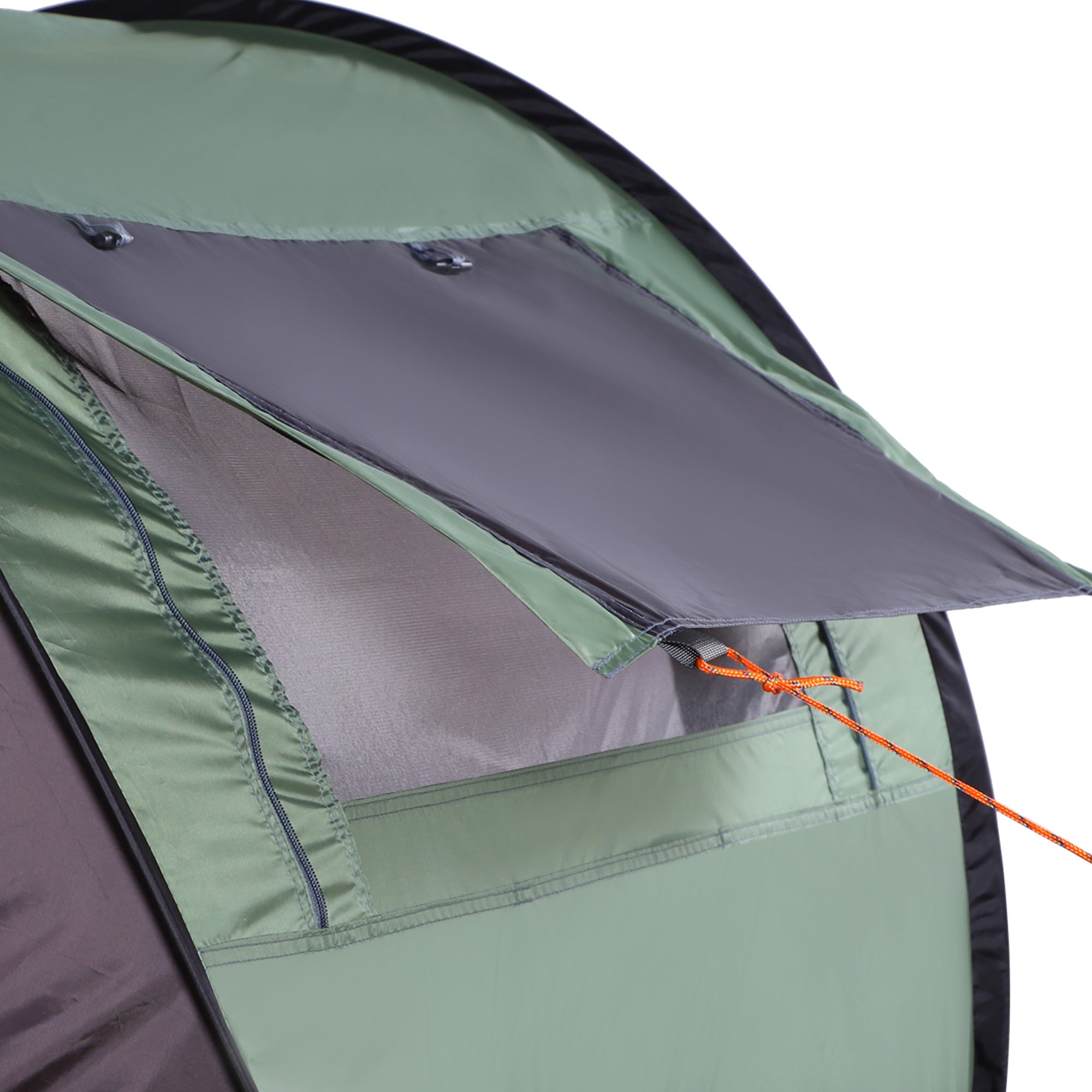 Tenda de Campismo Pop-Up – 250x150x100 cm – Verde e Preto – Poliester