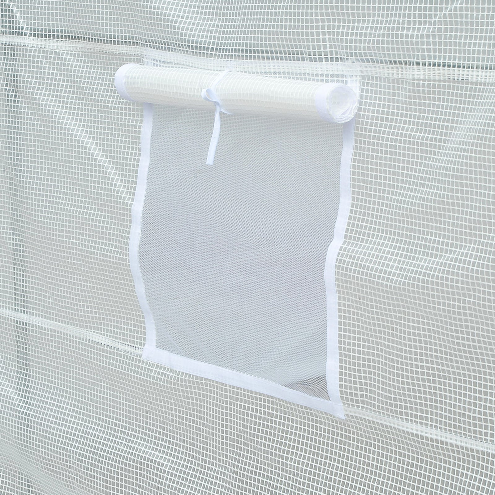 Estufa de Jardim – 350x200x200 cm – Branco – Aço e PE