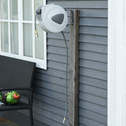 Carretel de Mangueira de Ar Comprimido Automático - 15m Cinzento (43x25x35 cm)