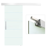 Porta de Correr de Vidro 90x205 cm - Cor Traslúcido