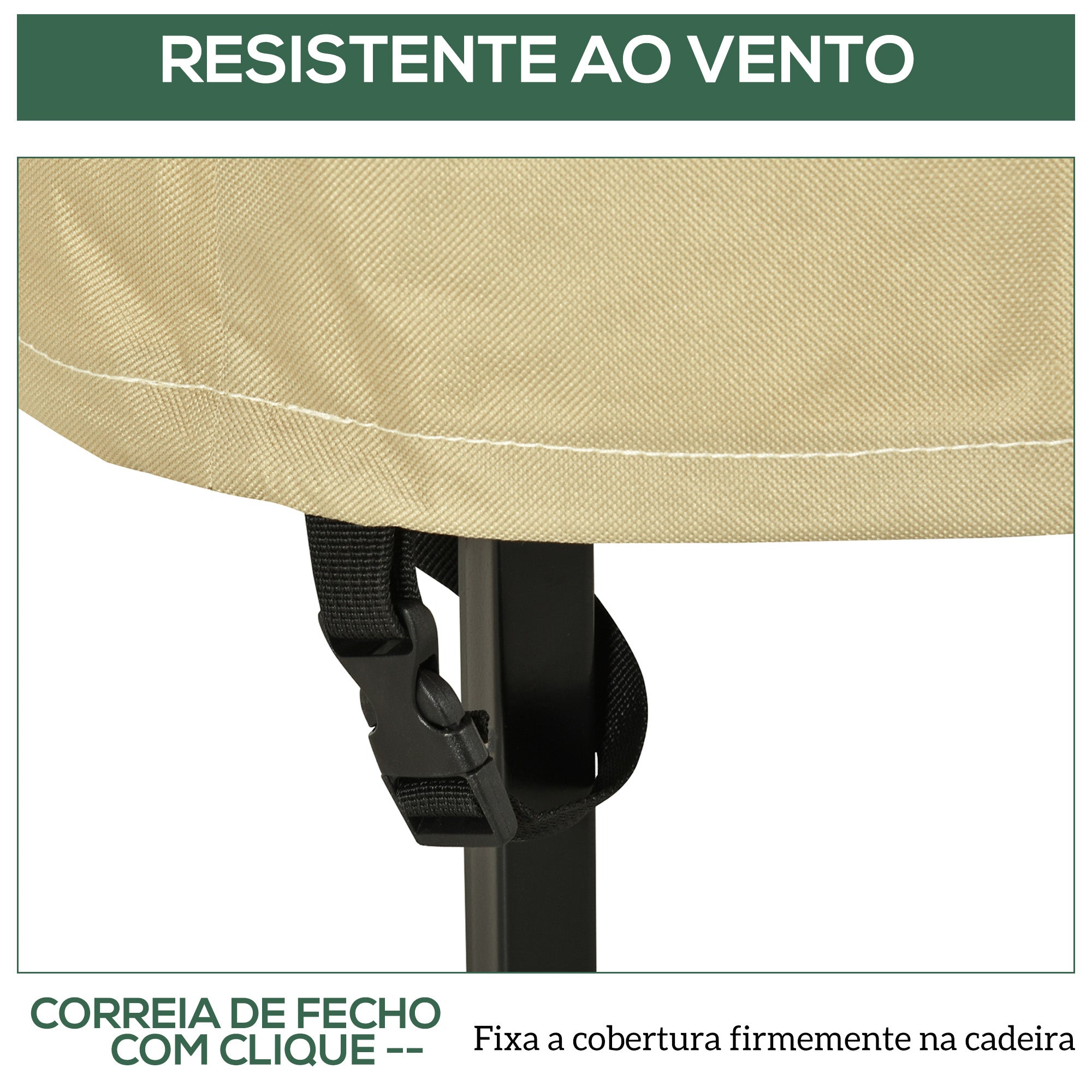 Capa para Cadeiras Empilháveis 70x90x115 cm Bege e Marrom Claro