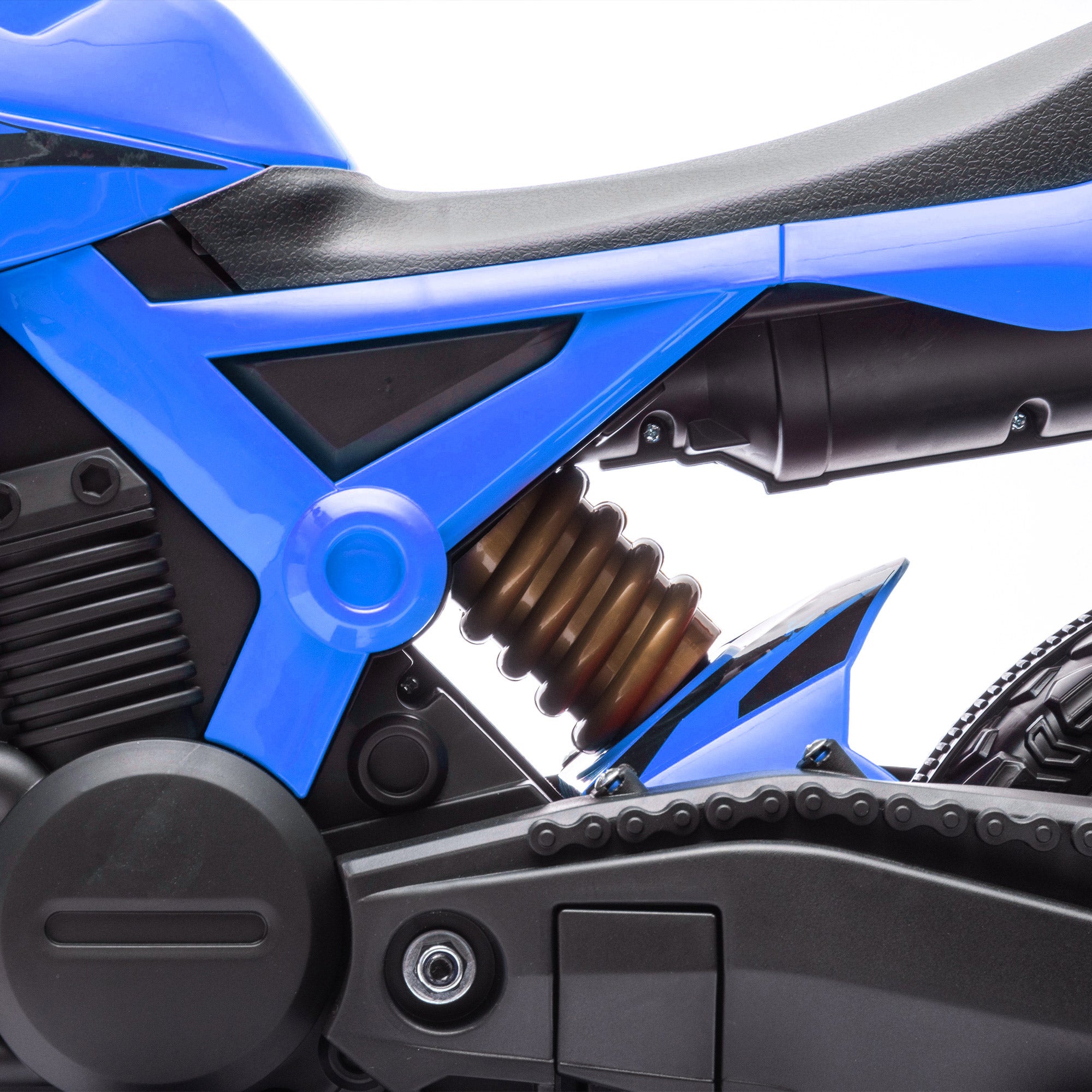 Moto Elétrica Infantil – 105x57x62 cm – Azul – Plástico e metal