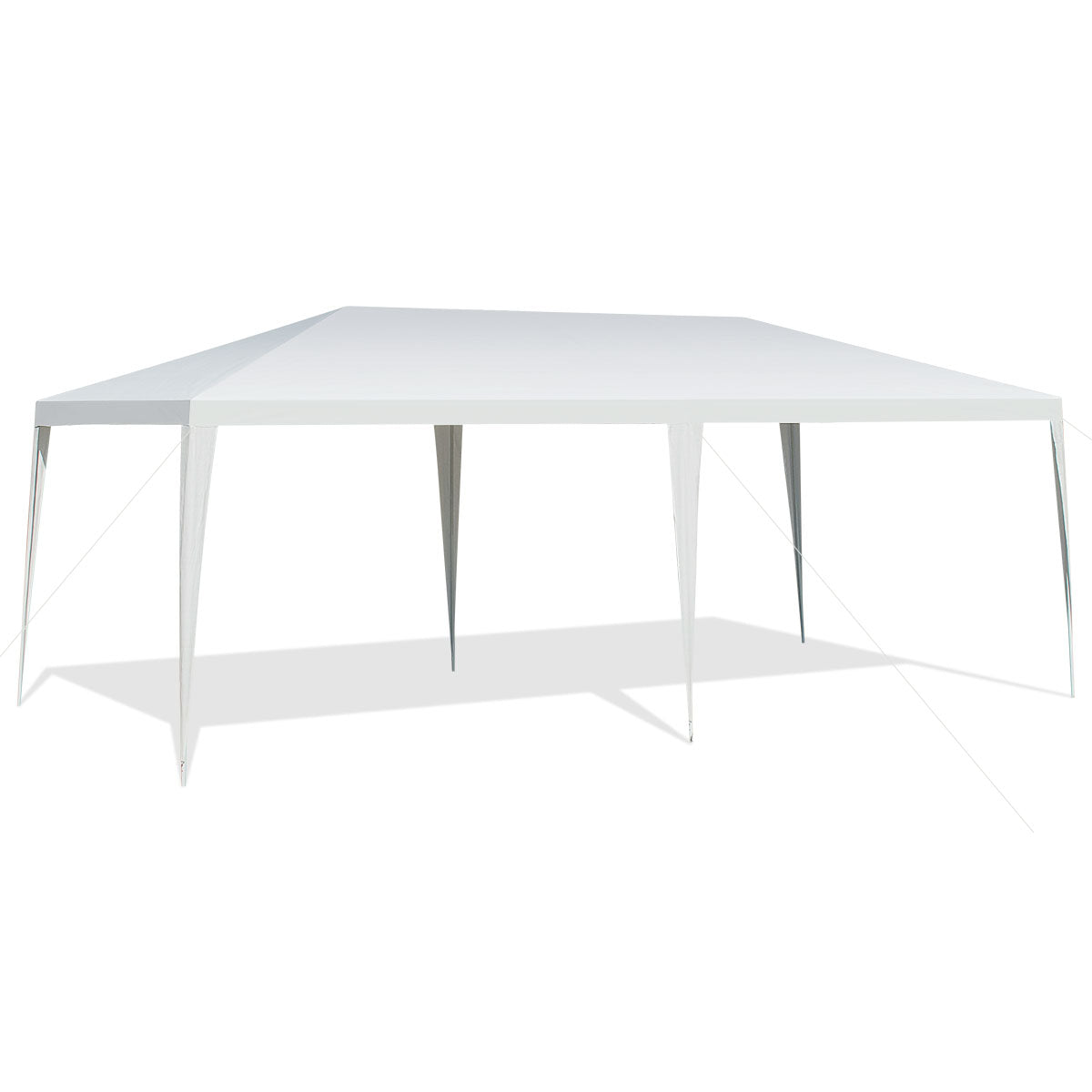 Toldo de 3 x 6 m para Casamento Gazebo Impermeável com Corda de Vento Pavilhão de Abrigo ao Ar Livre para Festas Camping