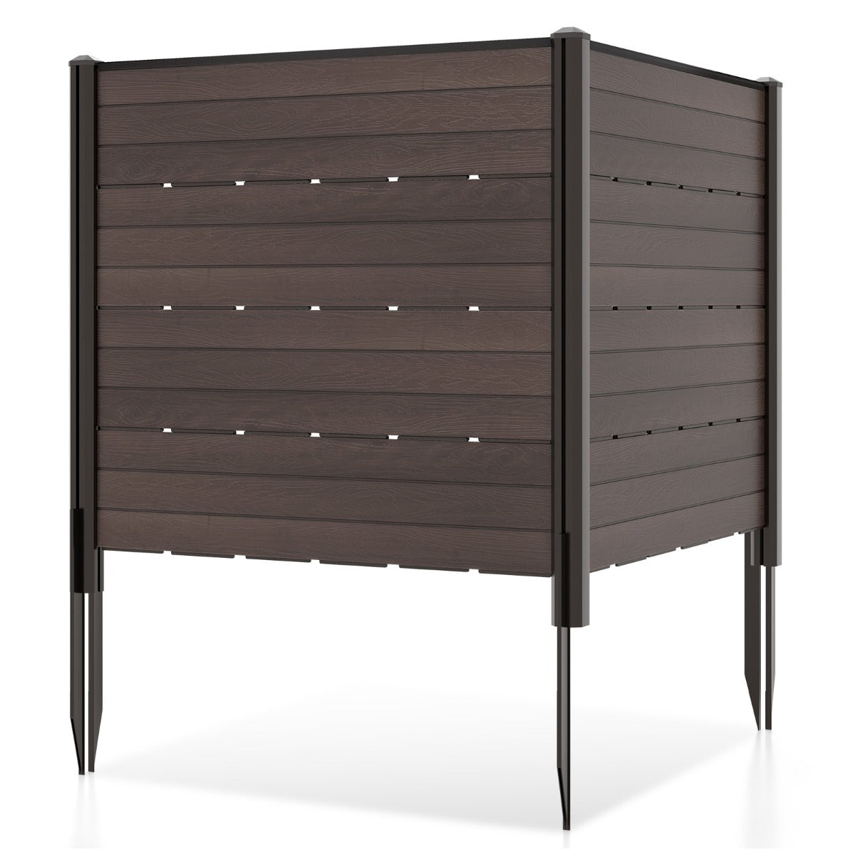 Valla de Privacidade para Exterior – 120 x 115 cm – Castanho – HDPE