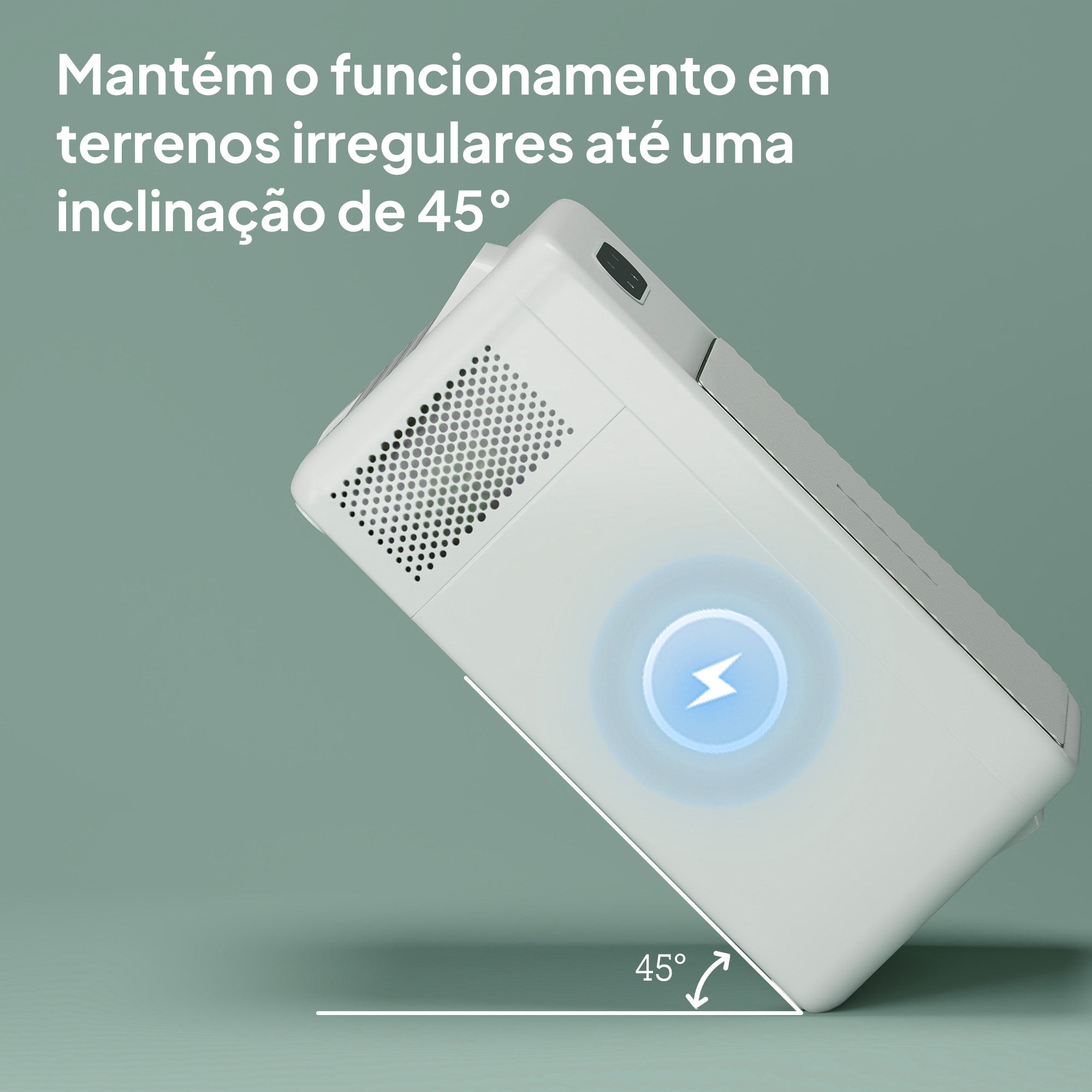 Geleira Portátil Elétrica 16,8L Creme 59x32x26 cm