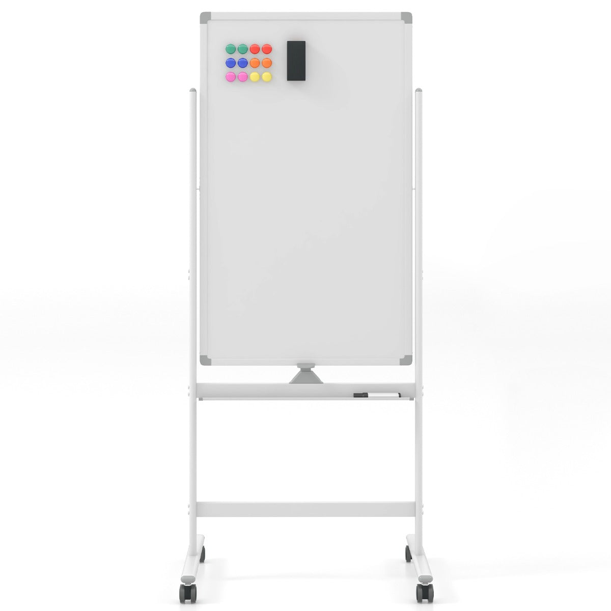 Pizarra Branca Móvel Magnética – 60 x 100 cm – Alumínio