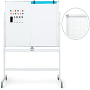 Pizarra Móvel Magnética – 120x90cm – Branco – Outros materiais