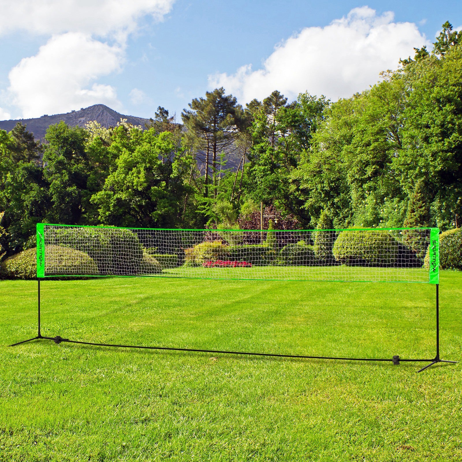 Kit Desportivo 3 em 1 – 510x103x107-155 cm – Preto e Verde – Aço e PE