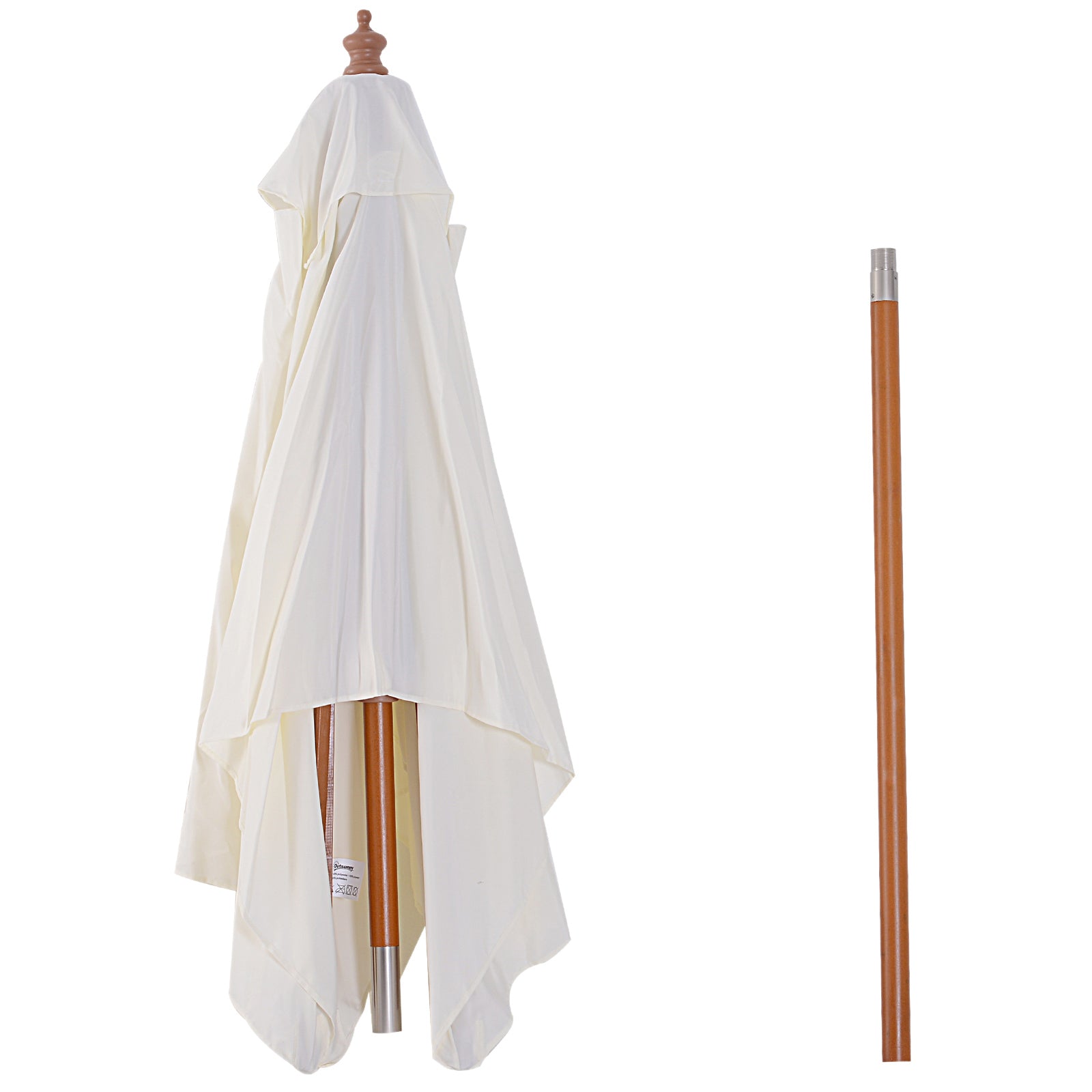 Chapéu de Sol Retangular Creme 200x150x230cm