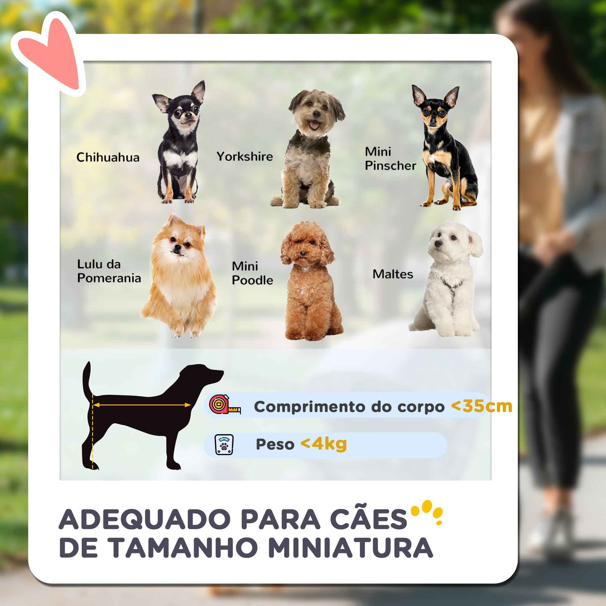 Carrinho para Cães Miniatura 3 em 1 Azul 76x50x102 cm