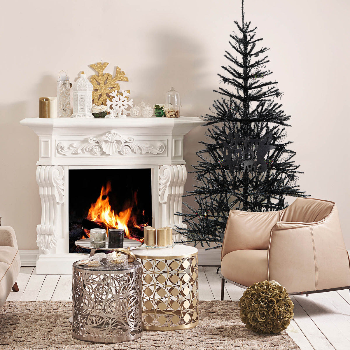 Árvore Artificial – 183 cm – Preto – PVC