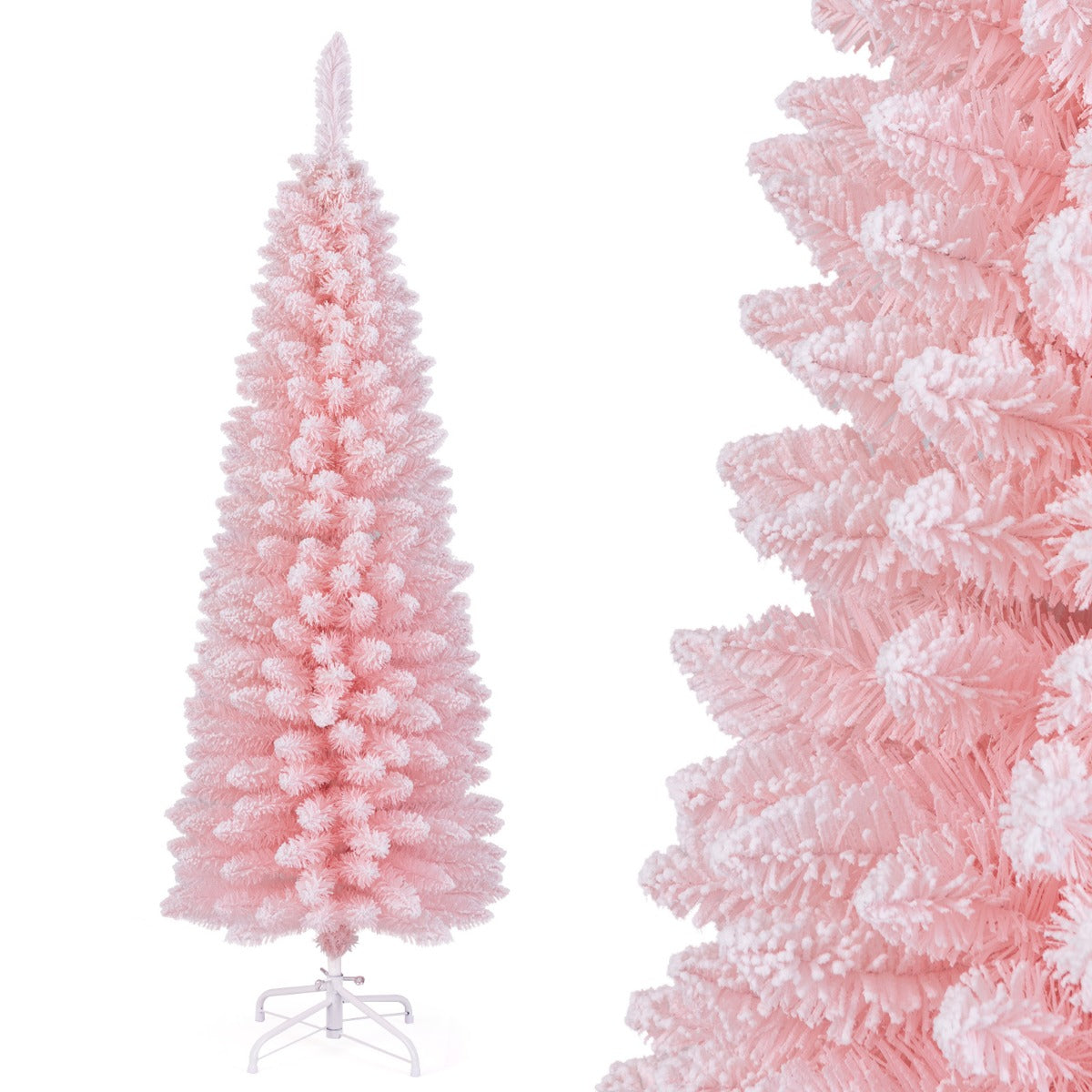 Árvore de Natal Artificial – 150 cm – Rosa – PVC