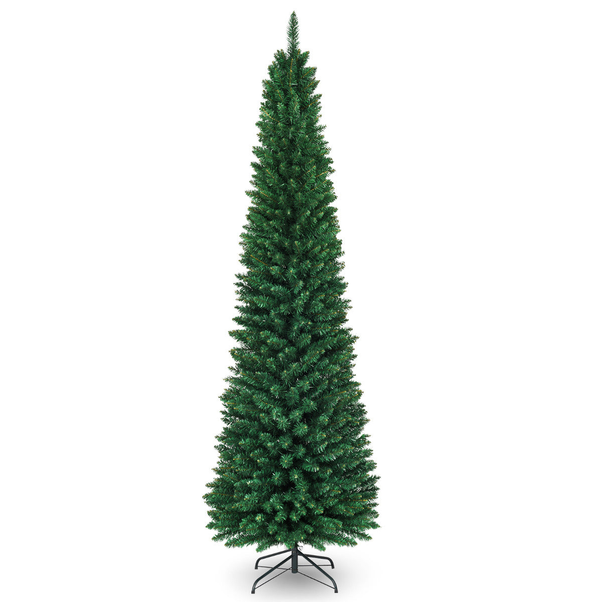 Árvore de Natal Artificial – 240 cm – Verde – PVC e Metal