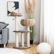 Arranhador para Gatos – 104 cm – Castanho – Aglomerado e Sisal