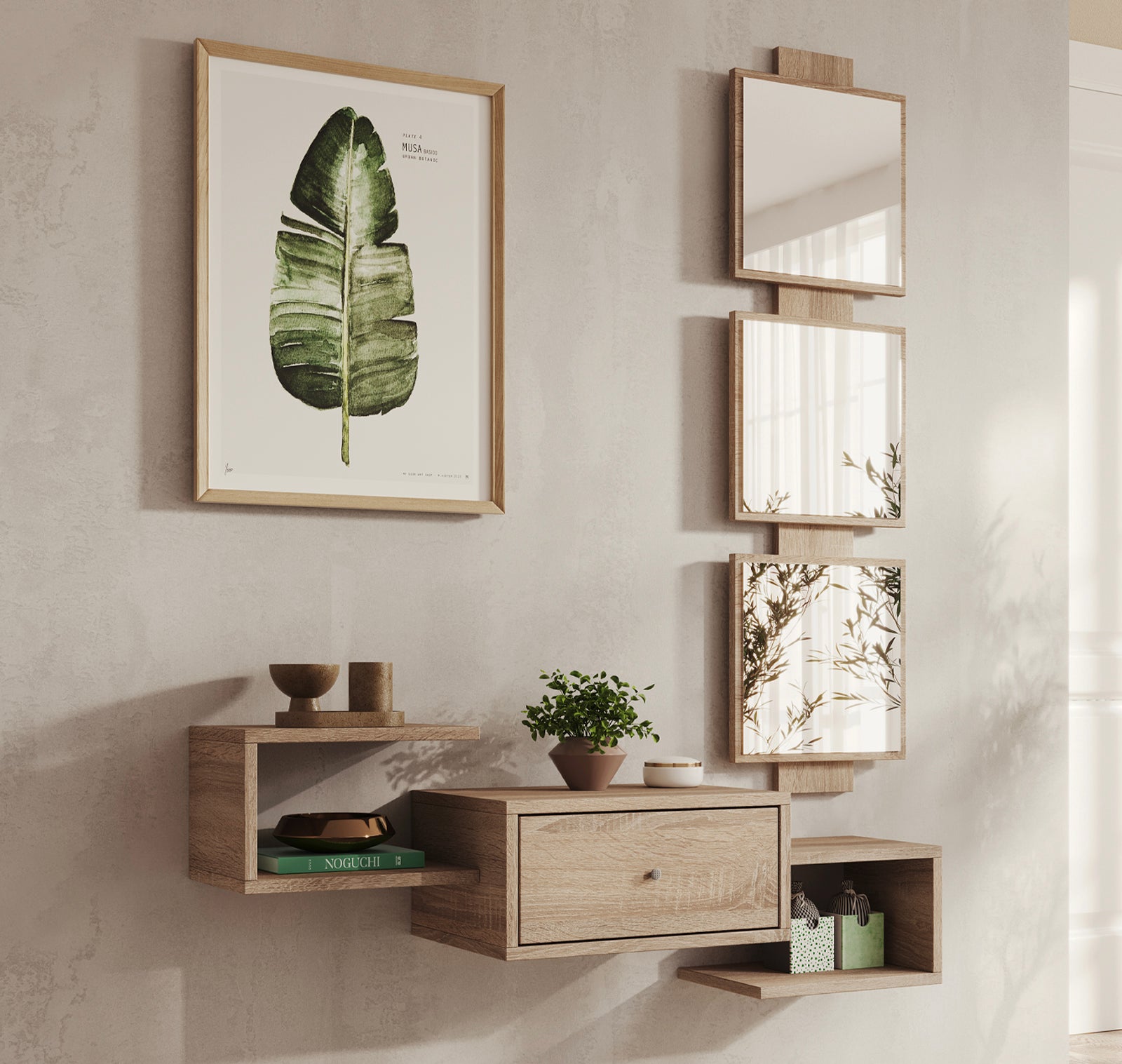 Conjunto de Hall de Entrada – 99 cm x 38 cm x 29,5 cm – Sonora