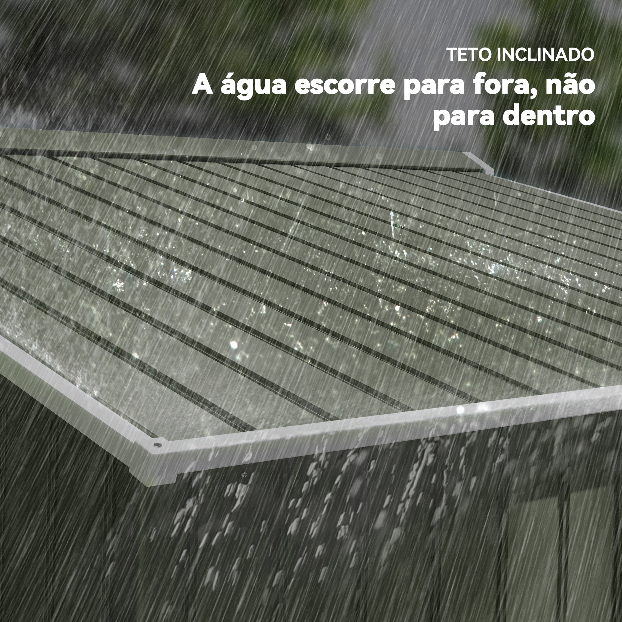 Abrigo de Jardim Metálico – 277x195x192cm – Verde – Aço galvanizado