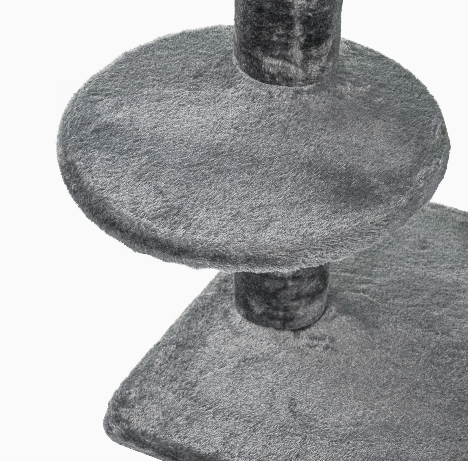 Árvore para Gatos Cinzenta 55x45x220-245 cm Altura Ajustável ao Teto