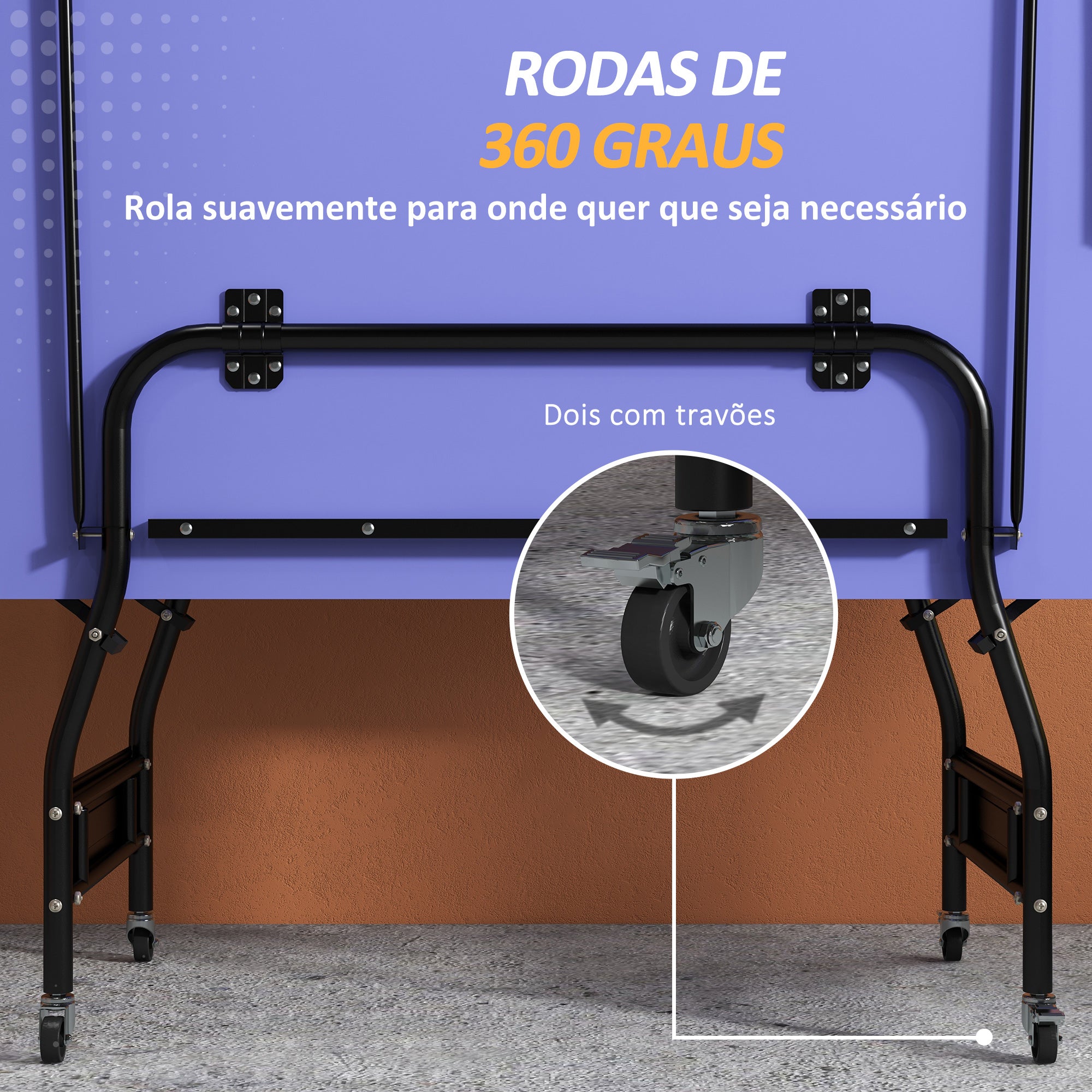 Mesa de Ping Pong Dobrável Profissional 274x152,5x76 cm - Azul