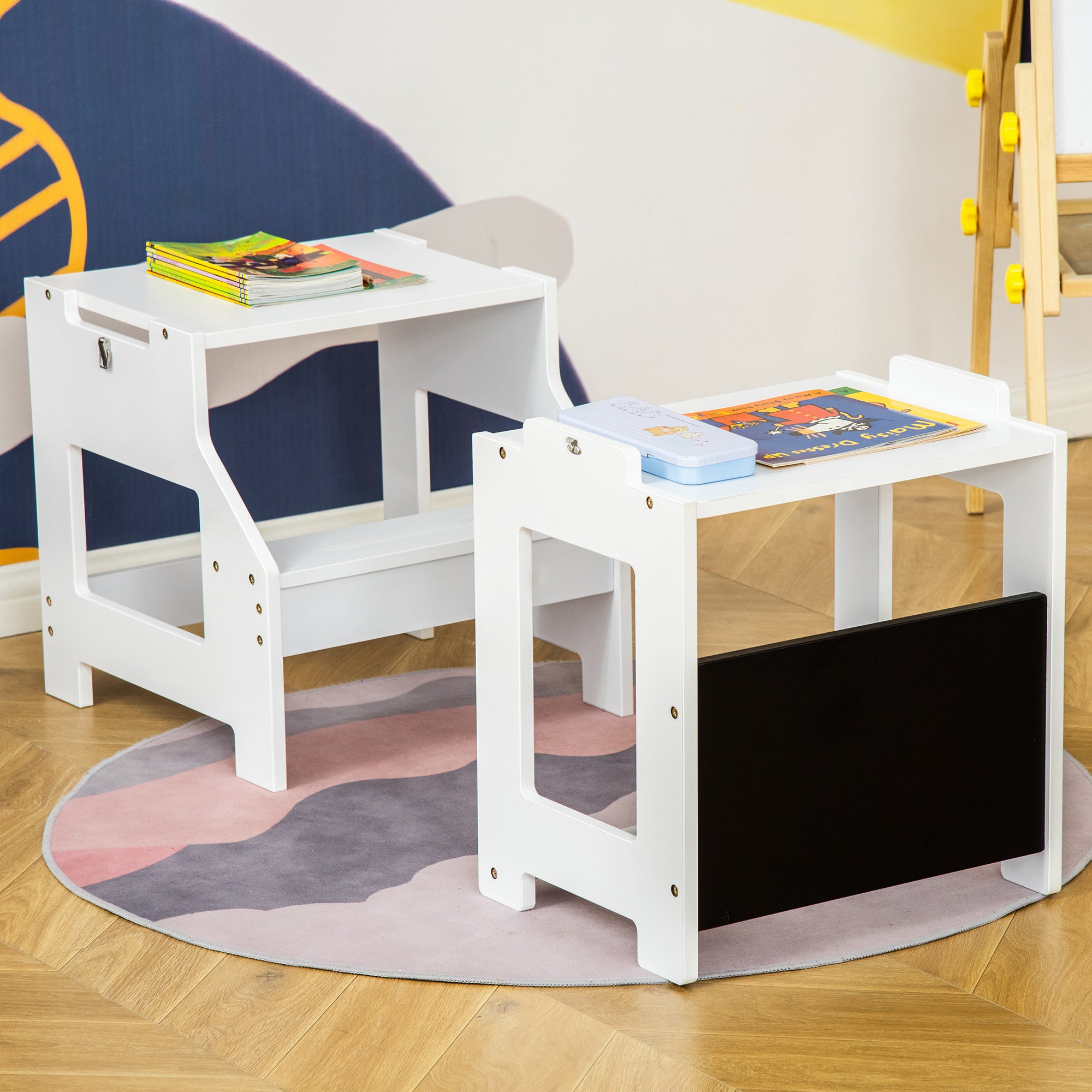Torre de Aprendizagem Infantil 42x44x86cm Branco