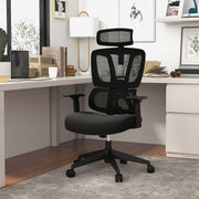 Cadeira de Escritório Giratória Ergonómica – 117-126,5 cm – Preto – Tecido de Malha