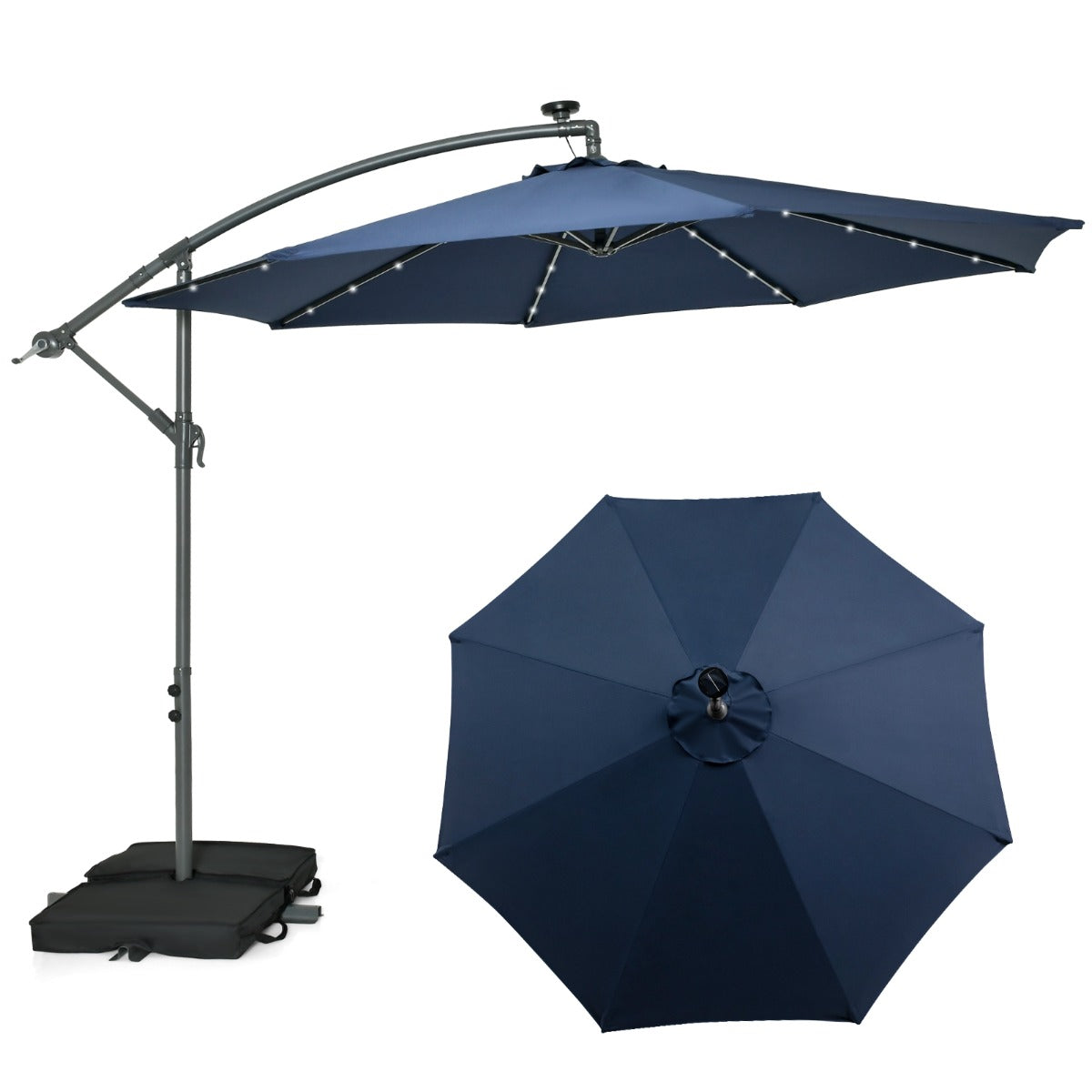 Guarda-Sol de 3 m – Azul – Poliéster