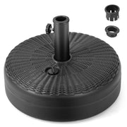 Base de Guarda-Sol Redonda – 45 cm – Preto – HDPE