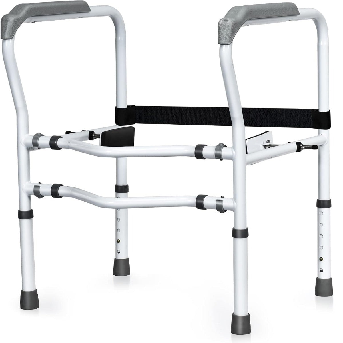 Suporte para Sanita com Estrutura de Elevação Ajustável com Braçadeira Giratória 360° e Apoios Antideslizantes