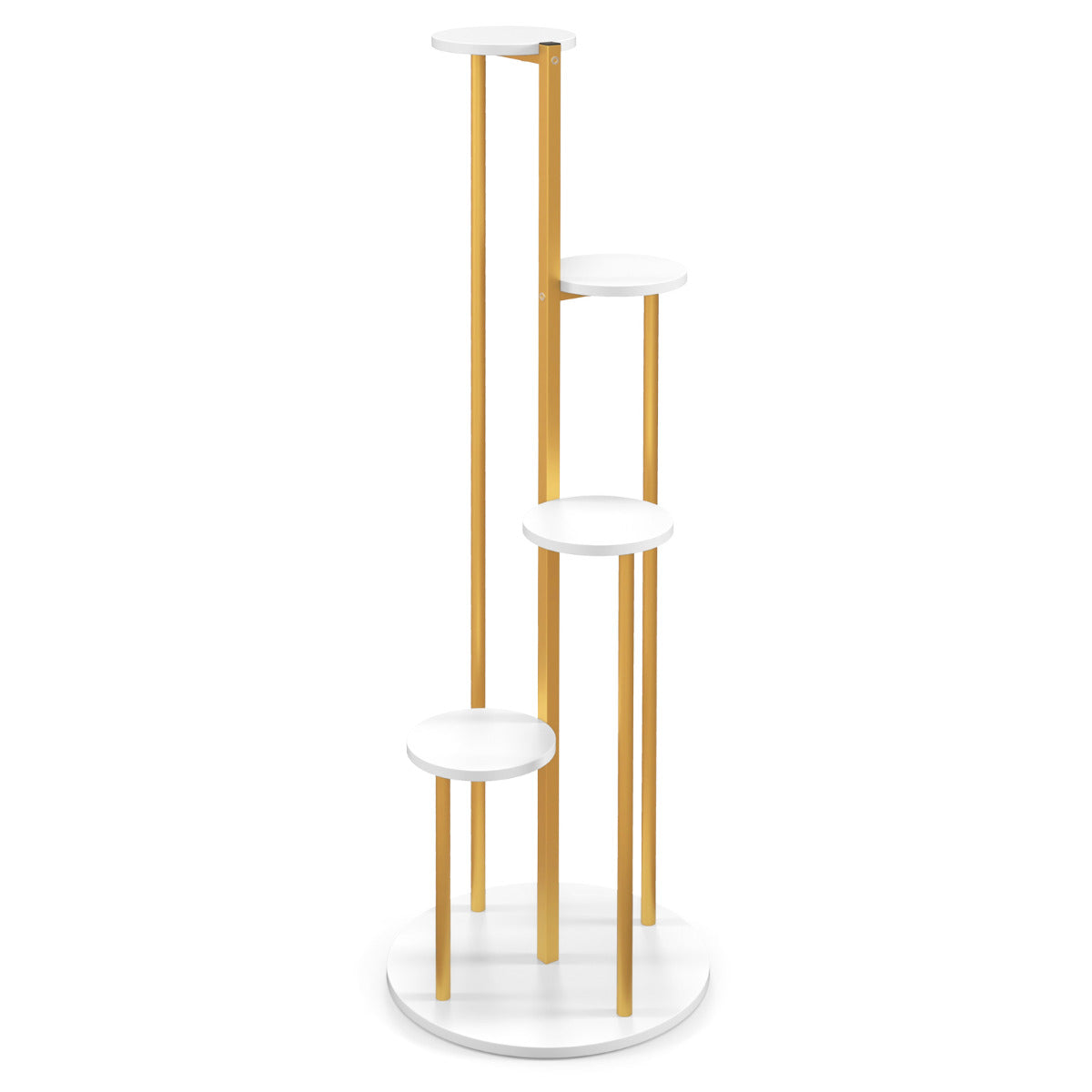 Estante de Plantas em Metal – 125 cm – Branco – Metal