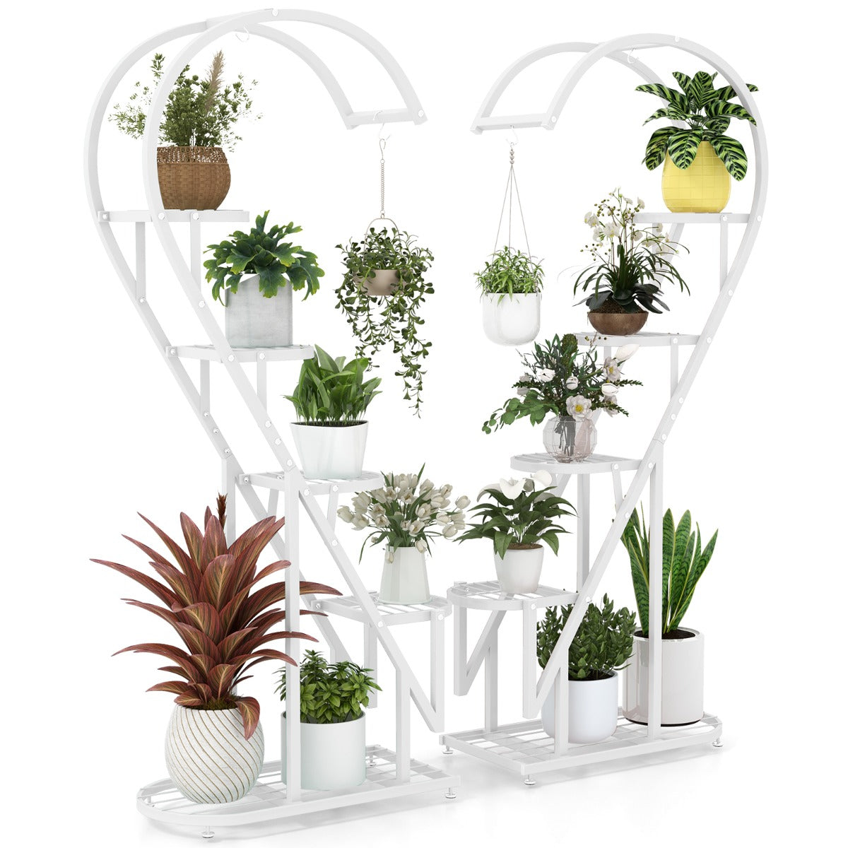 Suporte para Plantas de Metal – Branco
