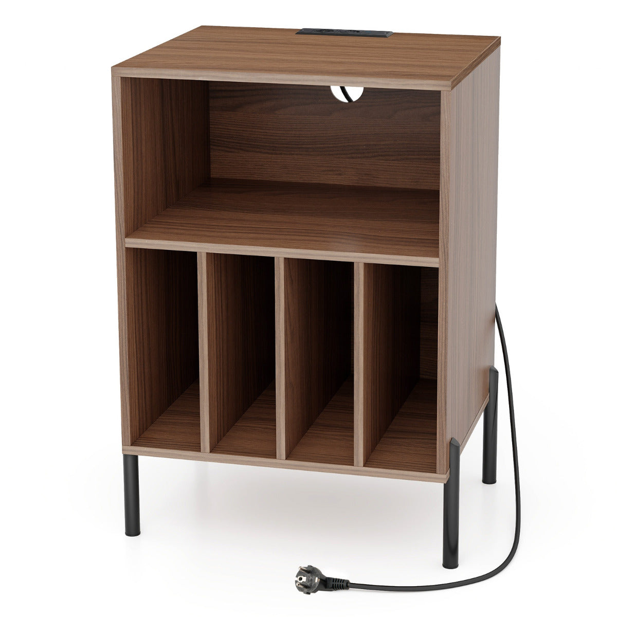 Suporte para Tocadiscos – 53 x 45 x 78,5 cm – Nogueira – Madeira