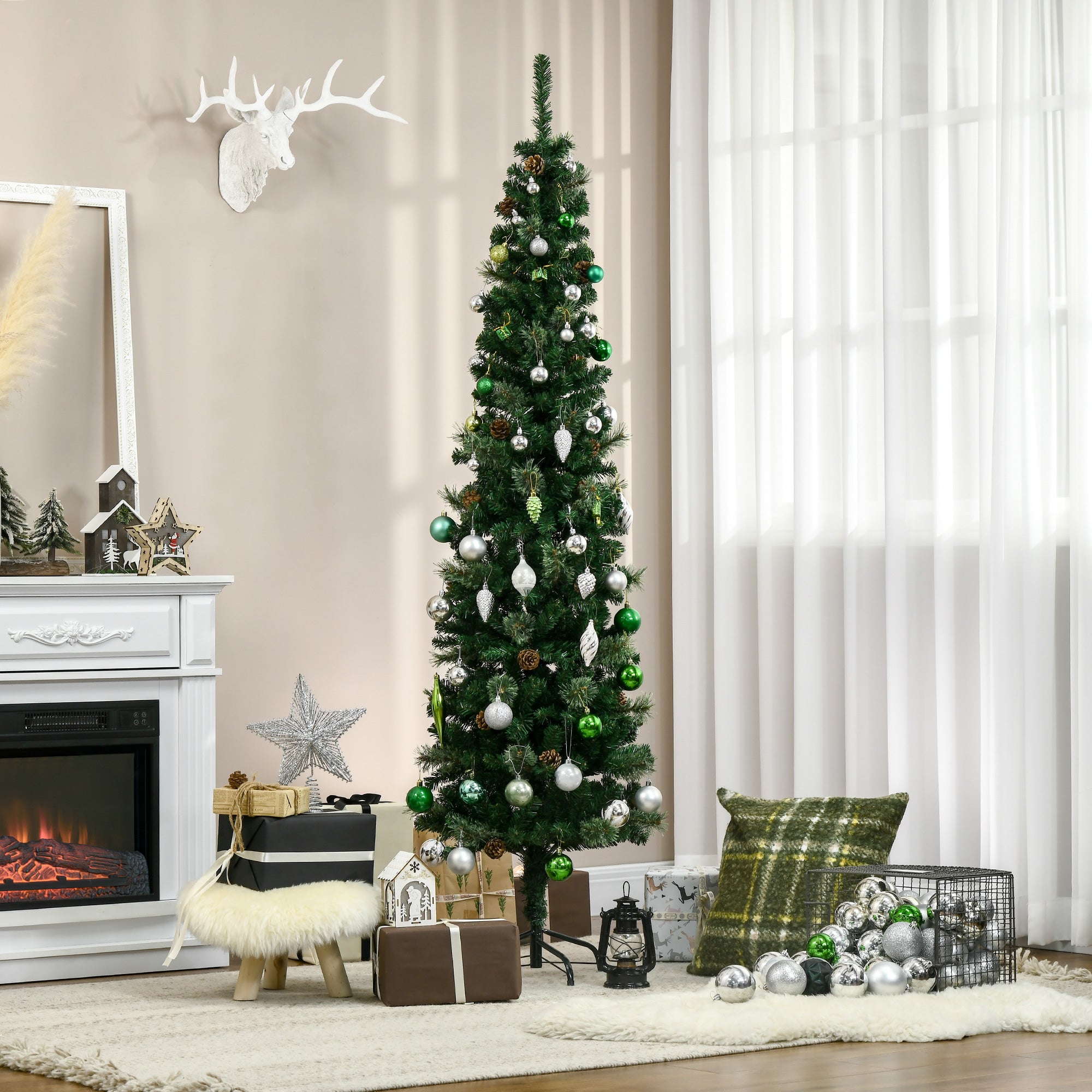 Árvore de Natal Artificial 195 cm Verde
